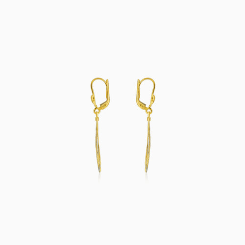 Pendientes de oro en forma de gota con filigrana