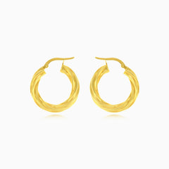 Schicke Creolen mit drehendem Design