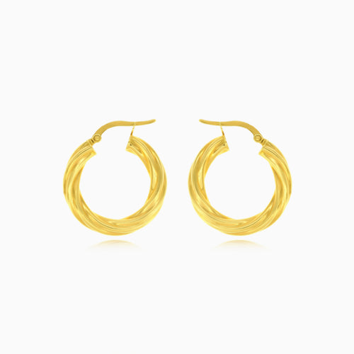 Schicke Creolen mit drehendem Design