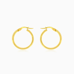 Dicke Gelbgold-hochglanzpolierte Creolen