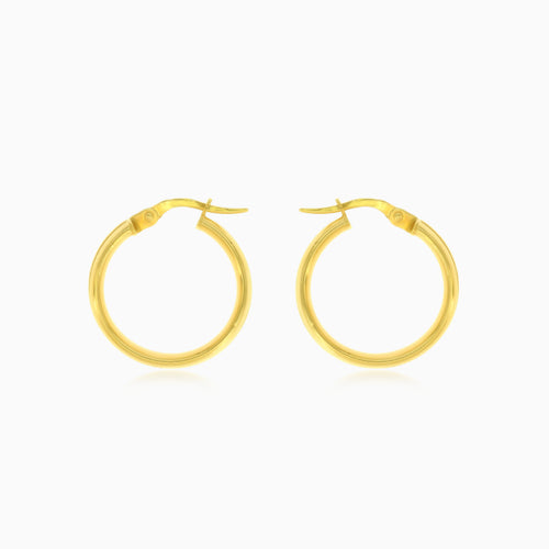 Dicke Gelbgold-hochglanzpolierte Creolen