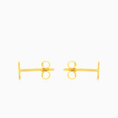 Boucles d’oreilles clous en or motif patte de chat