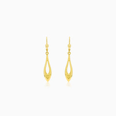Boucles d’oreilles pendantes en or avec découpes