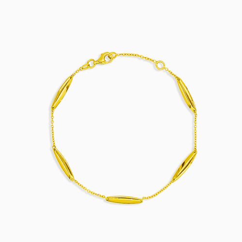 Řetízkový náramek s pěti oválnými články