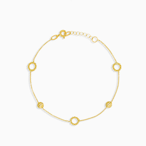 Gold-Armband mit verzierten Runden