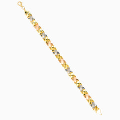 Náramek z vícebarevného zlata