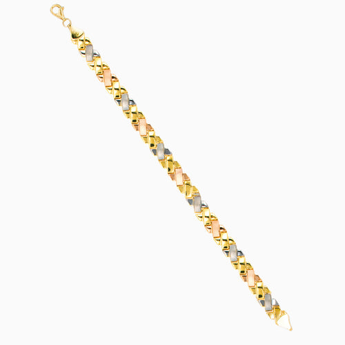 Náramek z vícebarevného zlata