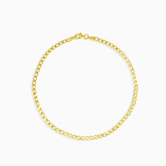 Jemný zlatý pancířový náramek