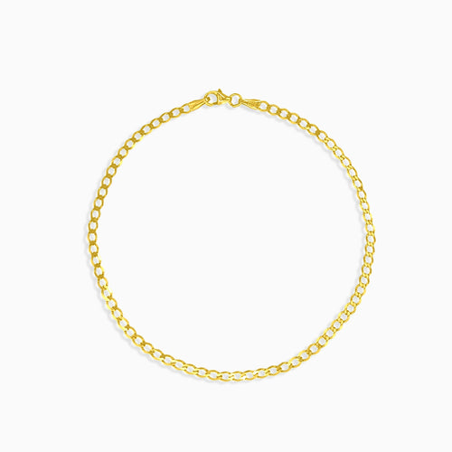 Jemný zlatý pancířový náramek