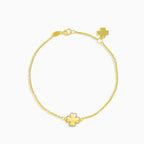 Zlatý náramek se čtyřlístkem