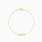 Bracelet infini simple en or