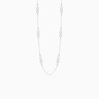 Collier infini en or blanc