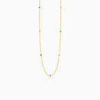 Jemný vícebarevný náhrdelník