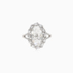 Halo-Silber-Zirkonia-Ring