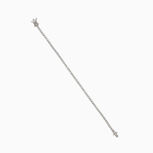 Breites Tennisarmband mit Zirkonia