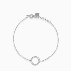 Chain bracelet with bigger ring