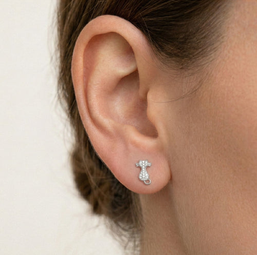 Boucles d'oreilles en forme de chat