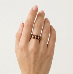 Anillo de oro Triple Radiance