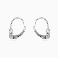 Protected flower earrings