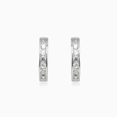 Boucles d’oreilles huggie en zircon cubique