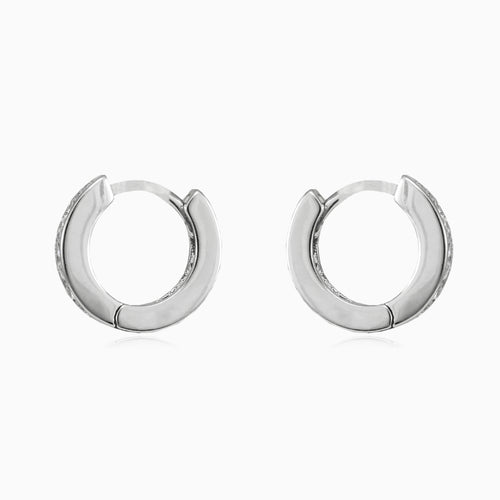 Cubic-Zirkonia-Huggie-Ohrringe