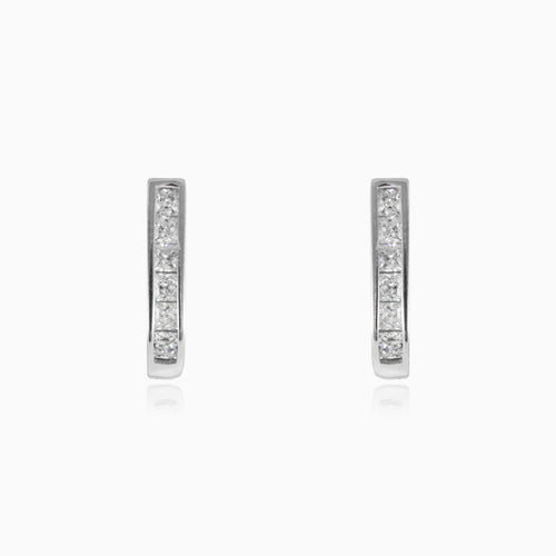 Princess-Ohrringe mit Kanalfassung