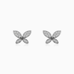Boucles d’oreilles papillon florales