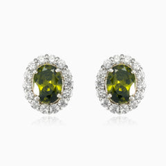 Royal moldavite earrings