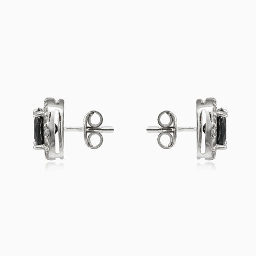 Royal square onyx studs