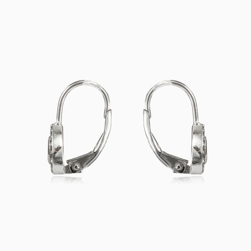 Boucles d’oreilles en quartz rose taille poire