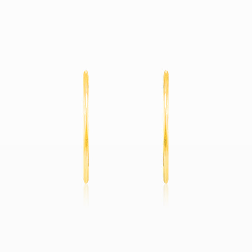 Klasické zlaté kruhové náušnice 