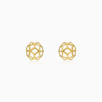 Zlate náušnice hranatého tvaru