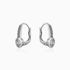 Pendientes de oro blanco Fantasía