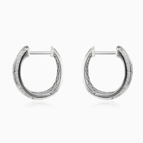 Diamantové náušnice z bílého zlata 