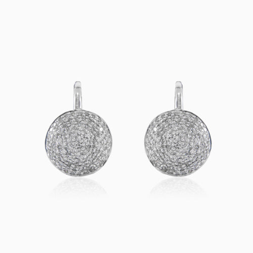 Boucles d'oreilles boule en diamant