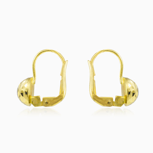 Půlkruhové zlaté náušnice