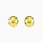 Clous d’oreilles boule en or jaune