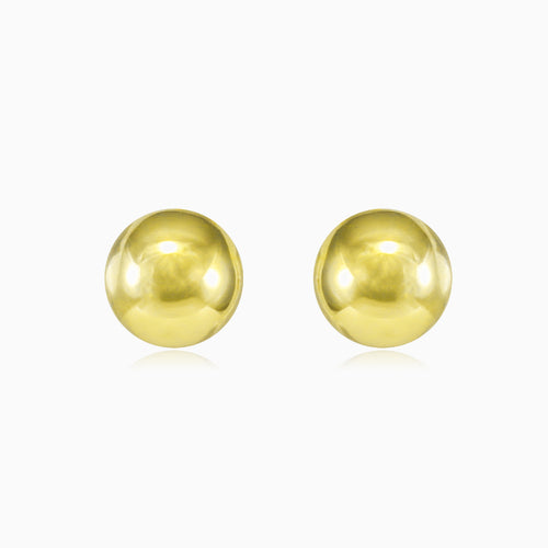 Clous d’oreilles boule en or jaune