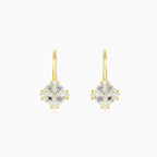 Boucles d’oreilles pendantes Princess en zirconium