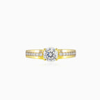 Bague accent contemporaine en or