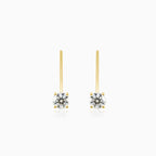 Boucles d’oreilles à diamant avec fermoir à levier
