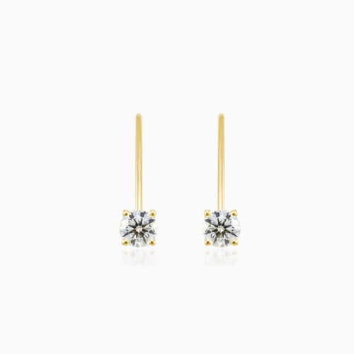 Boucles d’oreilles à diamant avec fermoir à levier