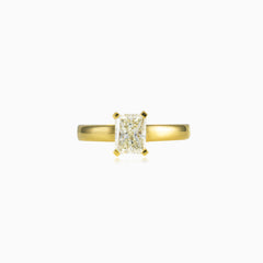 Bague diamant taille radiant