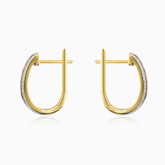 Granat- und Diamant-Ohrringe