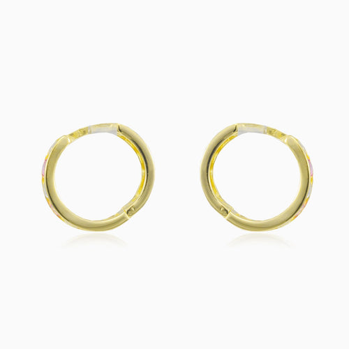 Zelené zlaté mini kruhy