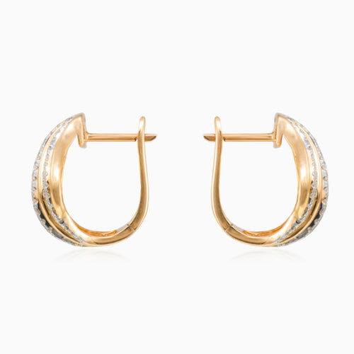 Boucles d’oreilles diamant fantaisie