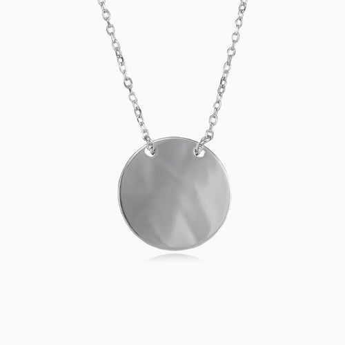 Collier rond simple en argent