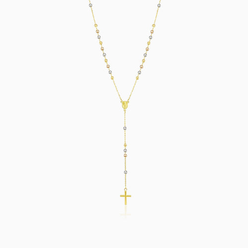 Tricolor gold rosary