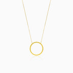 Collier cercle simple en or jaune
