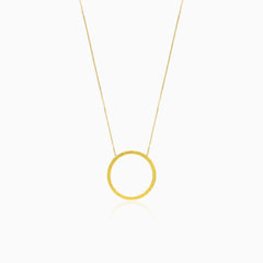Collier cercle simple en or jaune